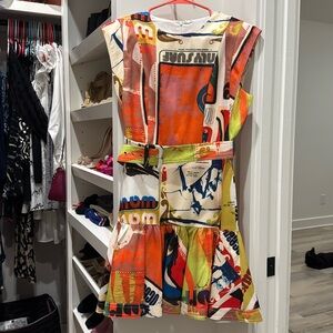 Boutique dress size medium fun pop print